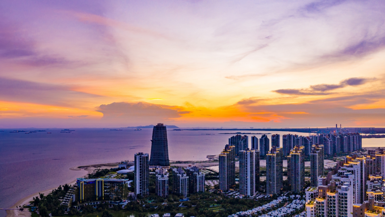 森林日落大景